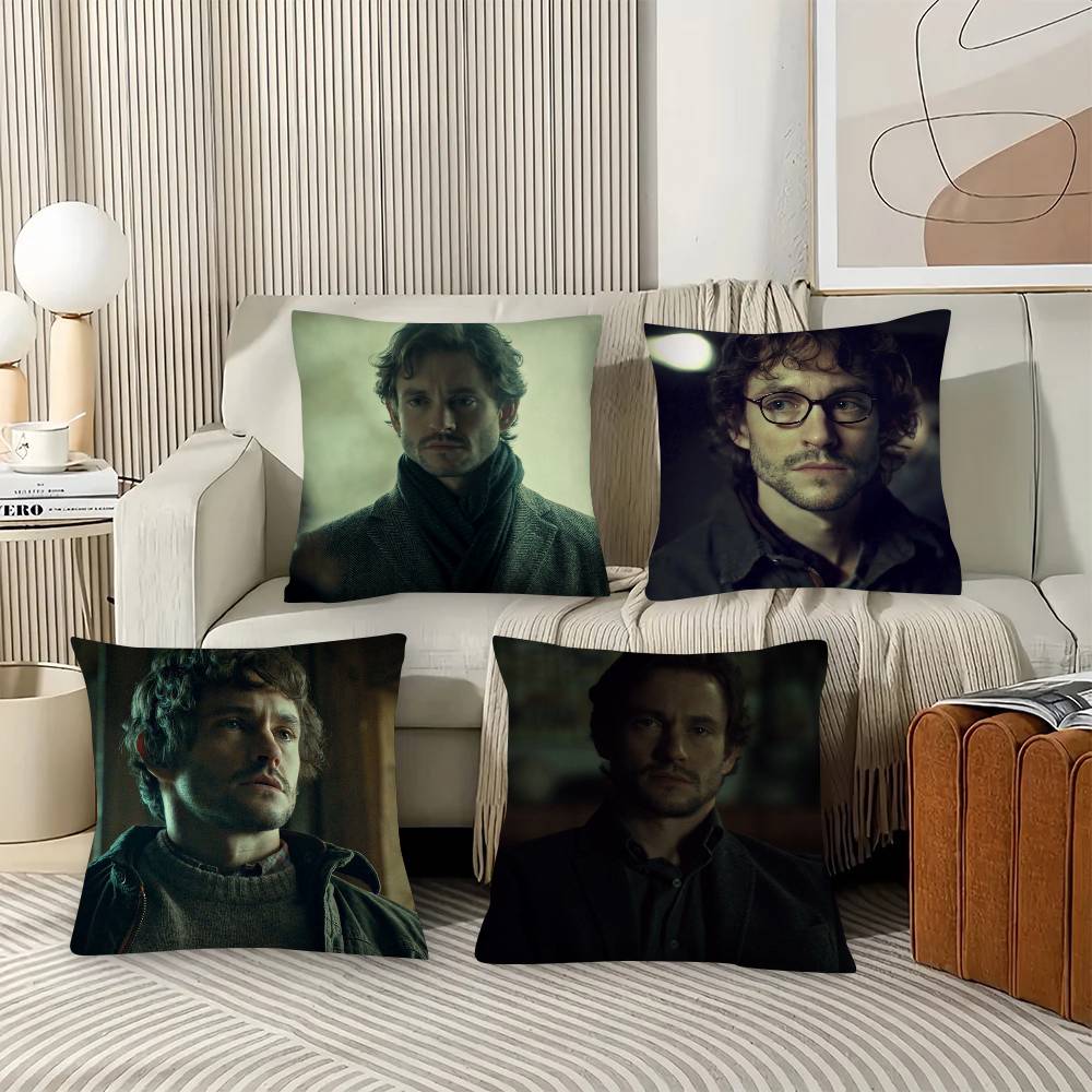 1pc Will Graham Pillow Case Fashion Square Pillowcase Bedroom Sofa Room Ins Decoration Leisure