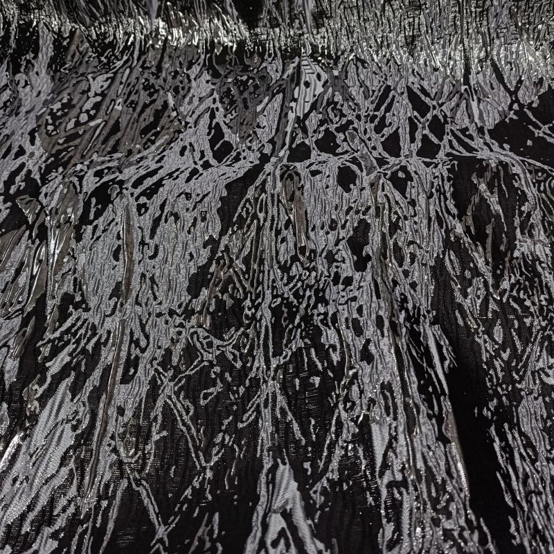 200x140cm Texture Undulating Vein Gilded Jacquard Fabric 3D National Style DIY Coat Jacket Hanfu Clothing Designer Fabric