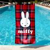 Miffy Print Beach Towel Design, Soft, Lightweight. for Home Bathroom, Spa, Pool, Yoga, Surfing, Camping, Gift for Family, Friend