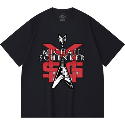 230 Gsm 100% Cotton Heavy Metal T-Shirt Rock Band Popular Music Print Unisex Heavy Cotton T Shirt