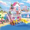 1 Change 2 Friends City House Summer Holiday Seaside Villa Apartment Slide Building Blocks Sets Figures Toys for Kid Girls Gift