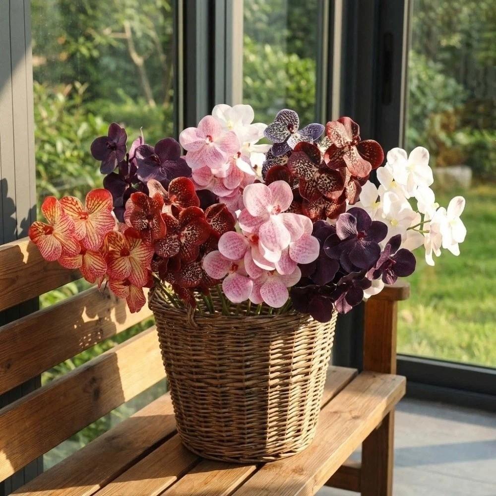 Echte Berührung Simulation Große Mottenorchidee Schmetterlingsorchidee Künstlicher Blumenast Lehrertag