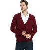 Herren Strickjacke Wollmischung Langarm Strickweste Jacke Herren Cardigan