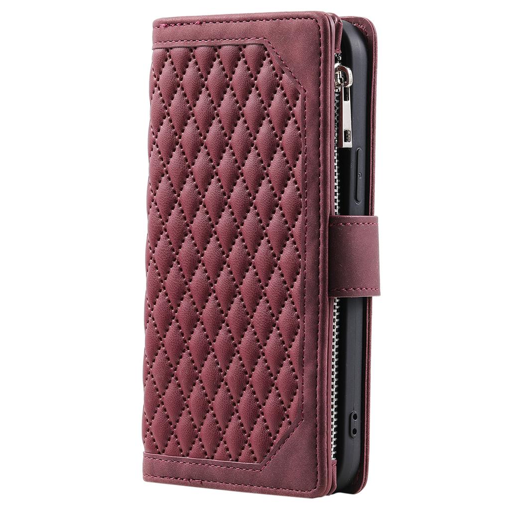 For Motorola Moto E14 4G/G04 4G/G04s 4G/G24 4G Case PU Leather Card Holder Zipper Pocket Phone Cover