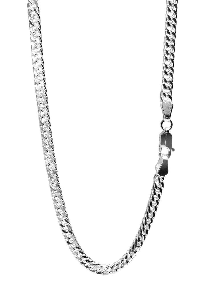Gin No Double Kihei Chain Length Width Silver 925 Necklace Chain Necklace Chain Sv925 Chain Only [Shinjuku Kura] 45-60cm (50cm) Approx. 3.5mm Men's