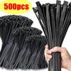 500Pcs Nylon Cable Ties Adjustable Self-locking Cord Ties Straps Fastening Loop Reusable Plastic Wire Ties for Home Office
