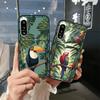 Anti-dust Protective Phone Case For Sony Xperia5 IV Full Wrap Back Cover Card Slot Silicone Graffiti Durable Card Bag