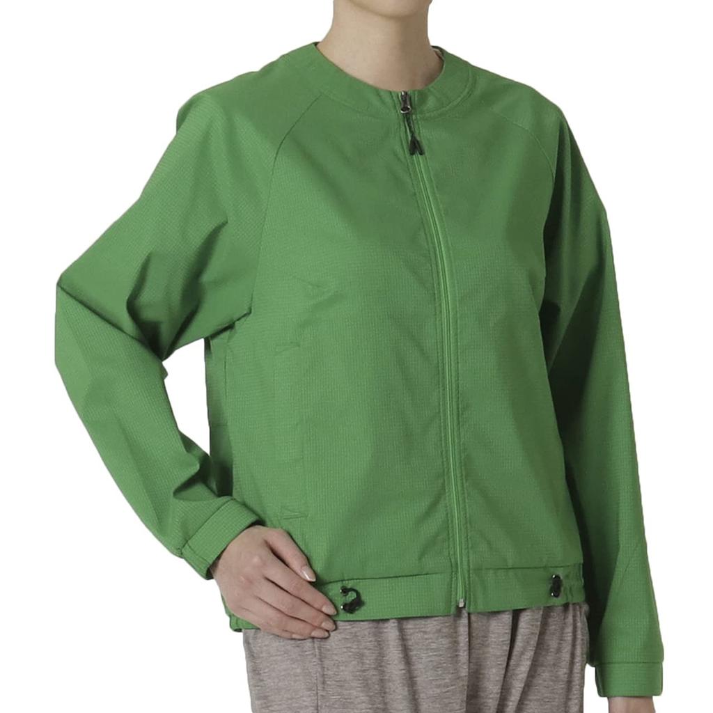 Mizuno Airy Vent Lime Peel Size for Outdoor Travel and Walking Jacket, Stretch, Breathable, Water-Repellent, Women's, Green, L, B2ME1212,