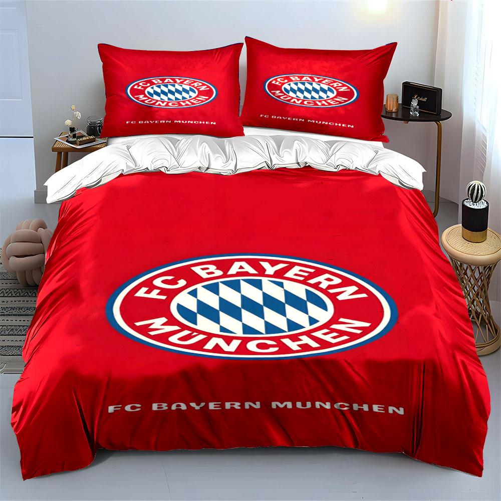 FC Bayern Munich logo. Bedding sets Duvet cover sets Duvet covers Pillowcases(1 * Duvet Cover 2 * Pillowcases without duvet insert)