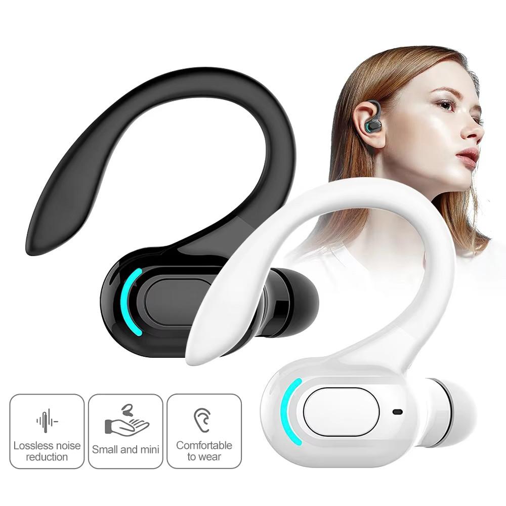 Dlouhá pohotovostní náhlavní souprava Bluetooth 5.2 Bezdrátová firemní sluchátka Sportovní sluchátka Bluetooth Hifi Mini sluchátka do uší s mikrofonem