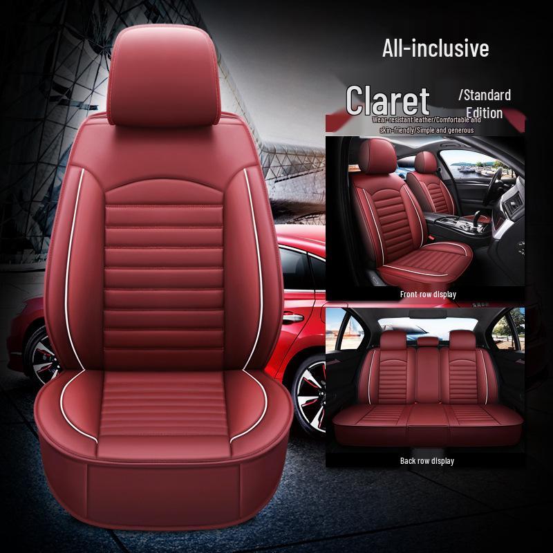 Full Leather Car Seat Cover, Universal Fit for Bin Yue, Emgrand GS, Vision, Boyue