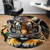 1pc Tiger Cub Office Round Area Rug, Under Office Chairs Bedroom Living Room Home Decor, Room Deco