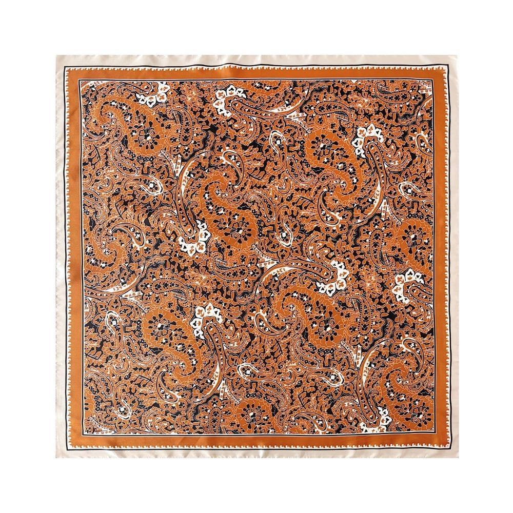 Cashew Flower Pattern Women's Headscarf Silky Smooth Middle East Shawl Arabic Square Scarf  Outdoor