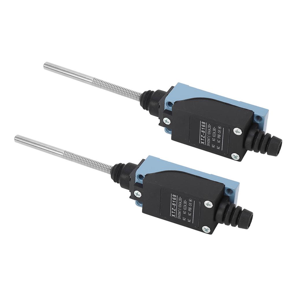 2Pcs Momentary Limit Switch Travel Switch Flexible Coil Spring Rod for CNC Mill Laser Plasma Router