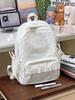 Schoolbag Japanese ins cute cartoon printed schoolbag female high value lace sweet primary school travel backpack