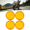 4pcs 6cmCelsius2.36in Motorcycle Turn Signal Light Lens Cover ABS   Motorbike Accessories