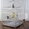 Transparent Plastic Bird Feeder Large Capacity Automatic Bird Feed Container for Parakeet