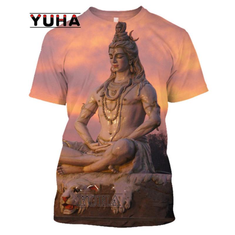 

Індія God Of Destruction Shiva Lord Футболка з 3D-принтом унісекс, літня чоловіча жіноча футболка в стилі хіп-хоп Harajuku Streetwear 6XL