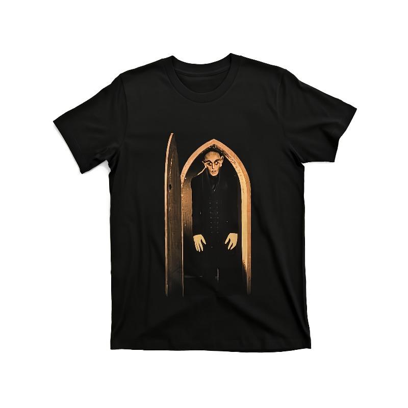 Nosferatu Retro Horror Pattern Tshirt Summer New Casual Unisex Tshirt