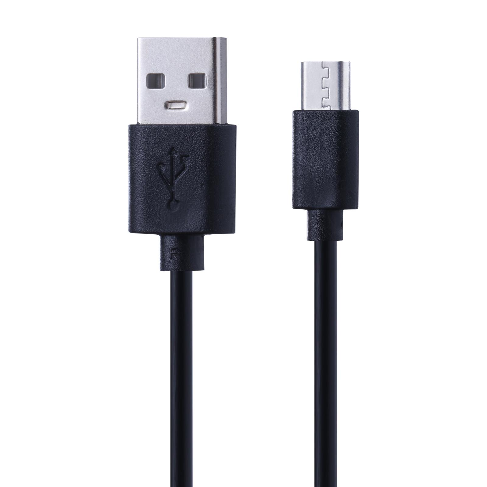 

30cm USB to Micro USB Mobile Phone Charger Cord Copper Core Charging Cable Black