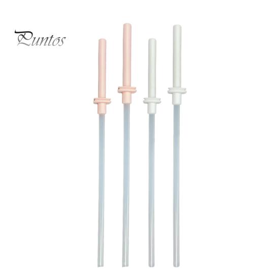 Reusable Straw 1 Set Silicone Universal Heat Resistant Long Straws Easy To Clean Durable Nozzle for 30oz And 40oz Cups