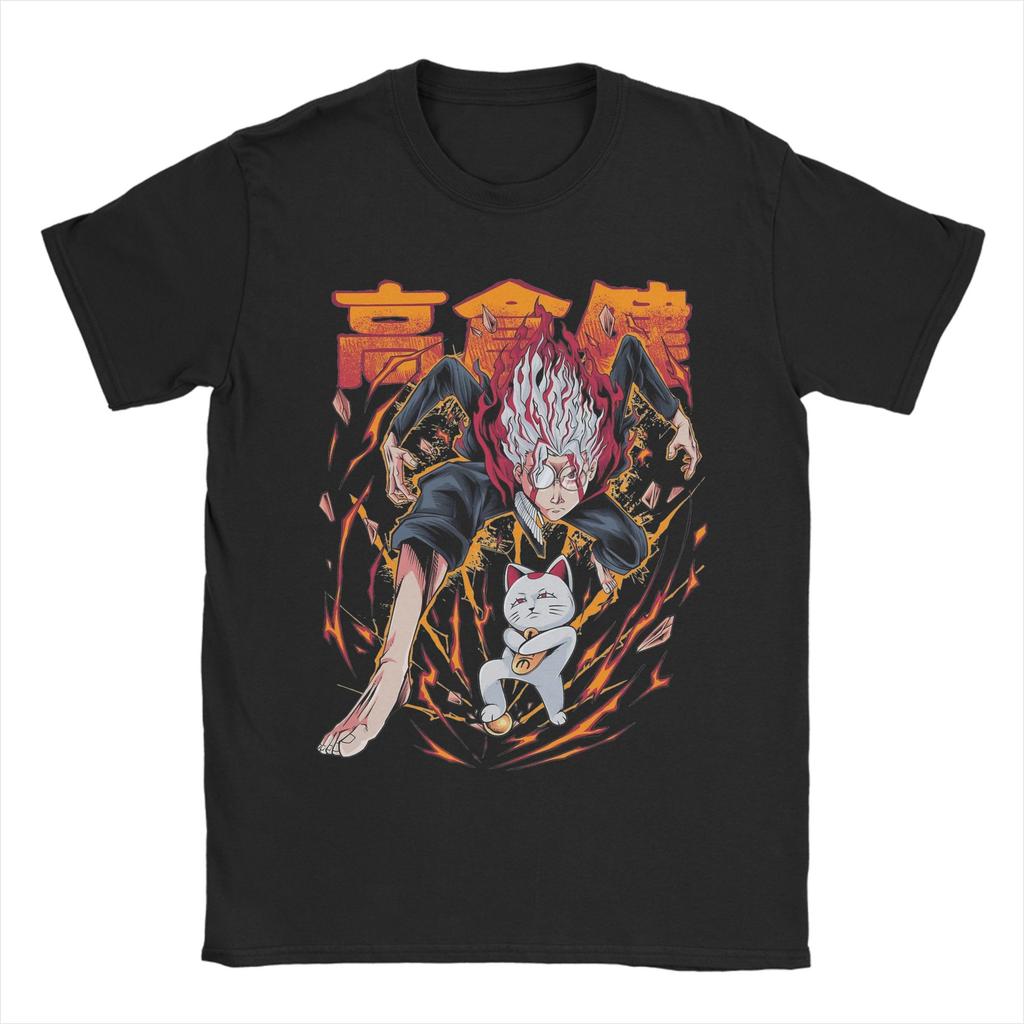 Drucken Dandadan Anime T-Shirt Herren Rundhals Kurzarm Kleidung Okarun Baumwolle Sommer OberteileOberteile