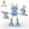 BuildMoc My Singing Monsters Wubbox Chorus Set de Cărămizi de Construit Robot Mecanic din Apă și Lemn Jucărie Joc Cadou Ziua Copiilor