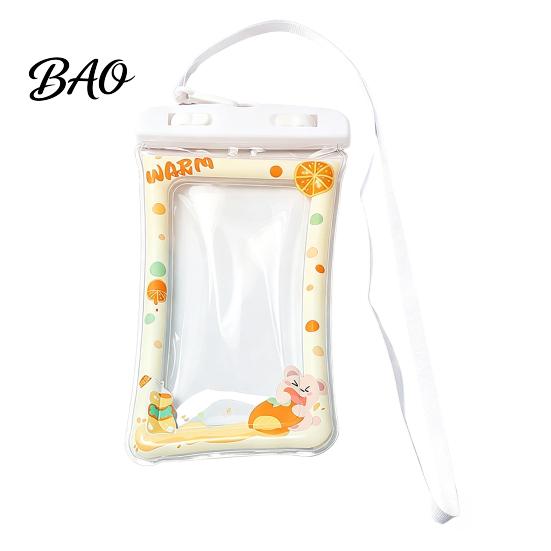 Protective Pouch for Beach Cute Waterproof Phone with Floating Airbag And Lanyard, Clear PVC Cellphone Dry Bag Swimming Cell Pool, Sensitive