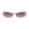 Versace Iconic Logo Acetate Irregular Sunglasses Women's Pink 24714610 O4487-O55137054_ONUL-pink 54