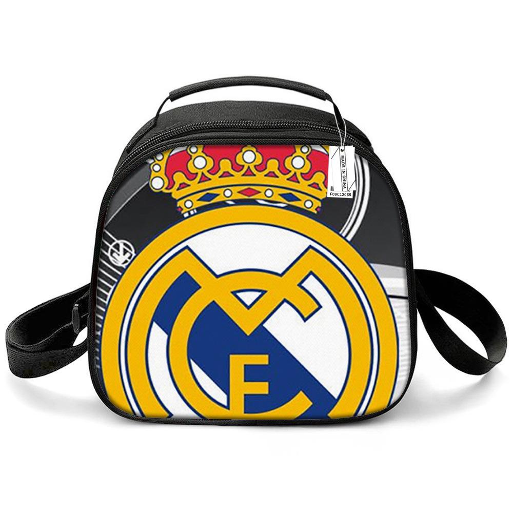 Messi & Ronaldo World Cup Kids' Lunch Bag - Insulated Handheld Picnic Bag for Students