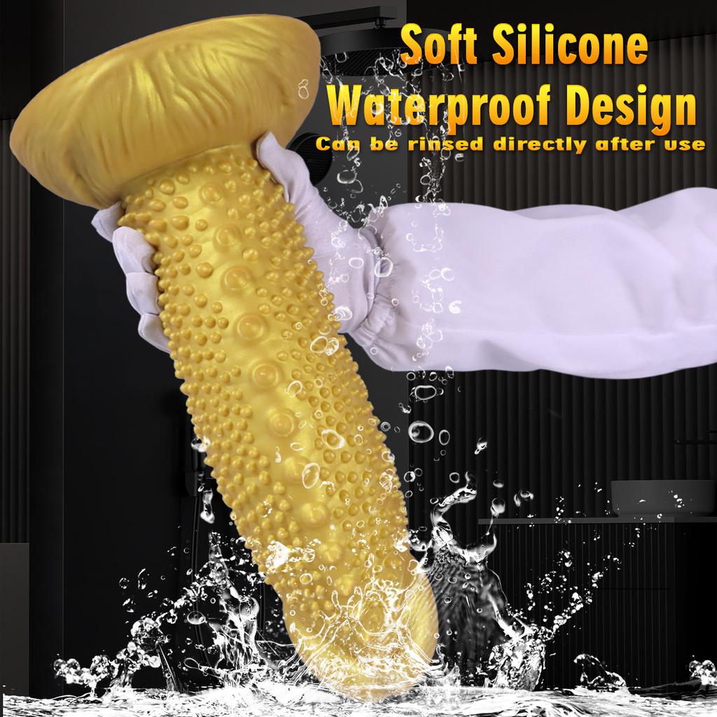 Dildo Réaliste en Silicone Dents de Loup - Pénis Artificiel Texturé Doux pour Femmes, Stimulation du Point G Jouet Sexuel Adulte pour Couples