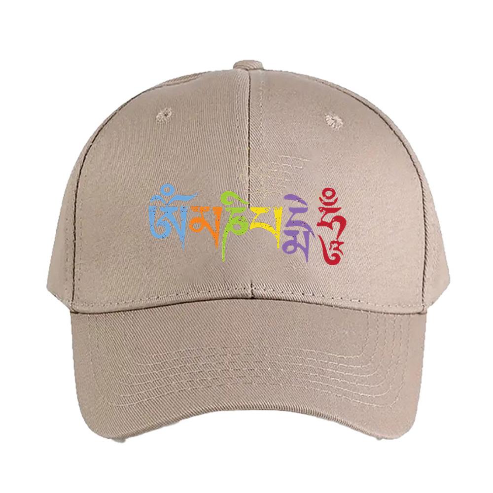 Ohm Mani Padme Hum Colored Cap Summer Woman Man Adult Hat Fashion Casual Adjustable Printed Baseball Caps Trucker Cap