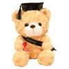 23/28cm Bachelor Bear Plush Toy Cute Bear Animal Doll Doctor Cap Graduation Bear Doll  Party Favors