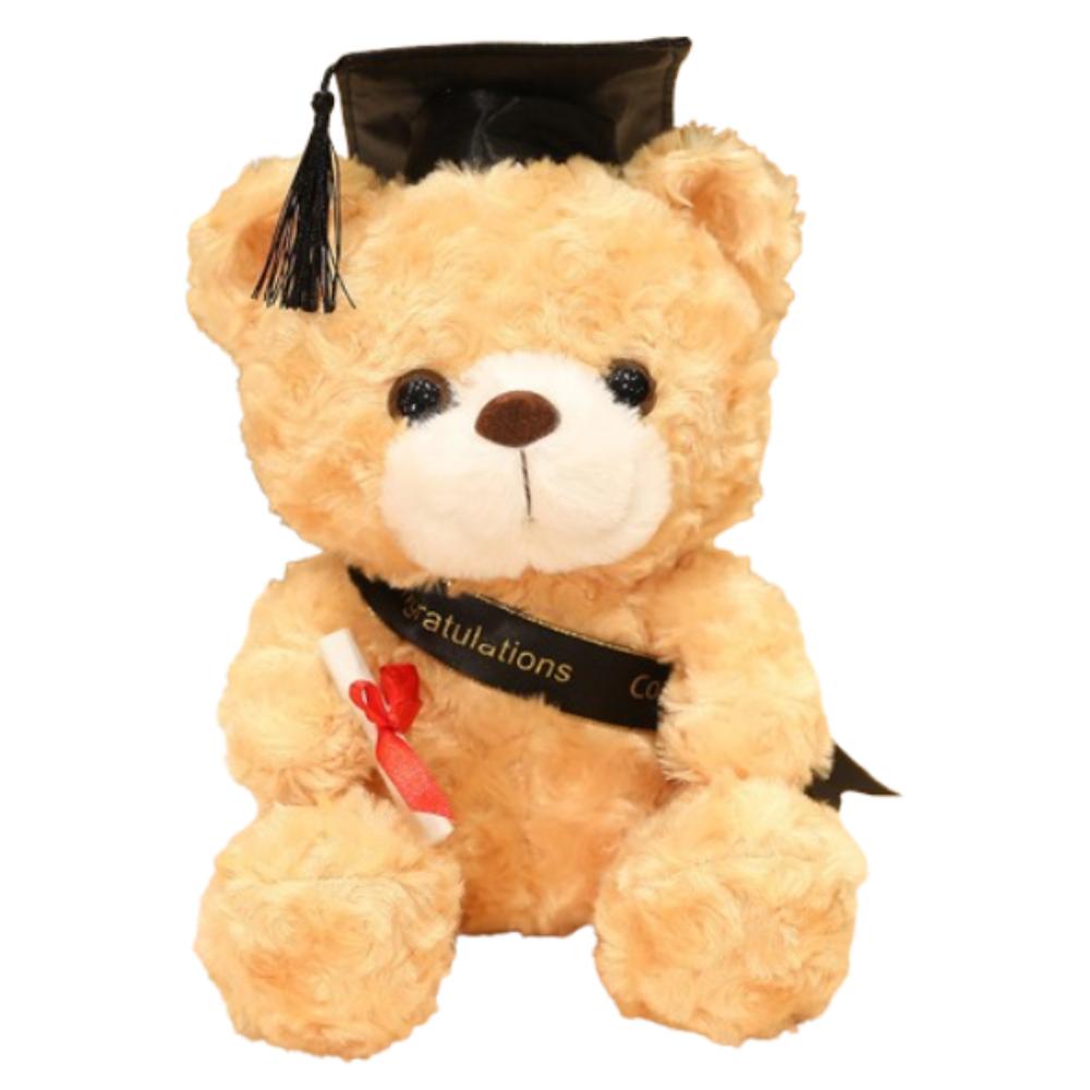 23/28cm Bachelor Bear Plush Toy Cute Bear Animal Doll Doctor Cap Graduation Bear Doll  Party Favors