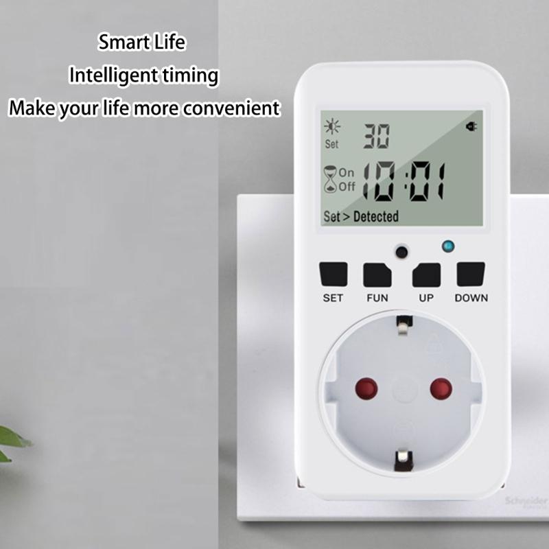 Automatic Light Switches Timer Socket Energy Save Device for Garden Outdoor Use