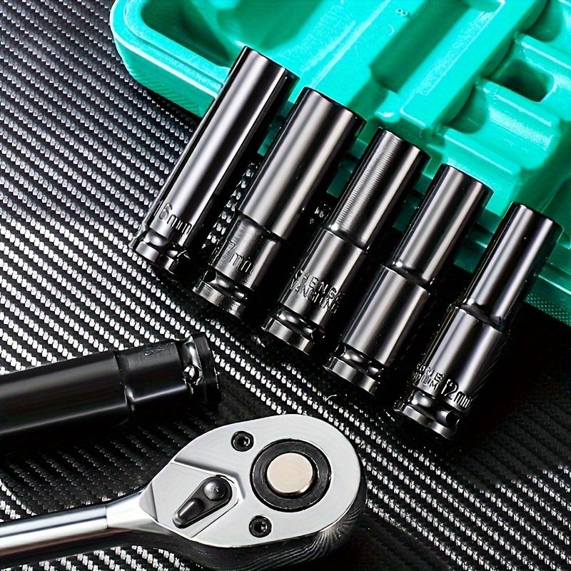 3pcs Set Auto Repair Tools Deep Air Impact Socket For Torque Wrench Ratchet Socket Wrench Magic Handle Multifunctional Handheld