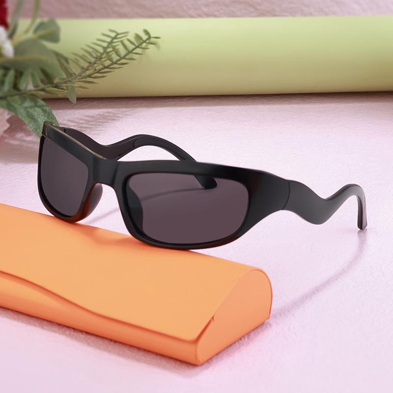 Men's Y2K Windproof Sports Sunglasses - European & American Style, Unique Shape