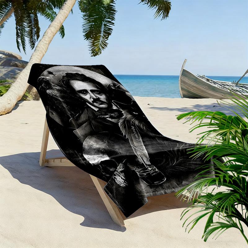 Edward Scissorhands Print Beach Towel, Large Soft Quick Dry Towel for Beach Camping Swimming