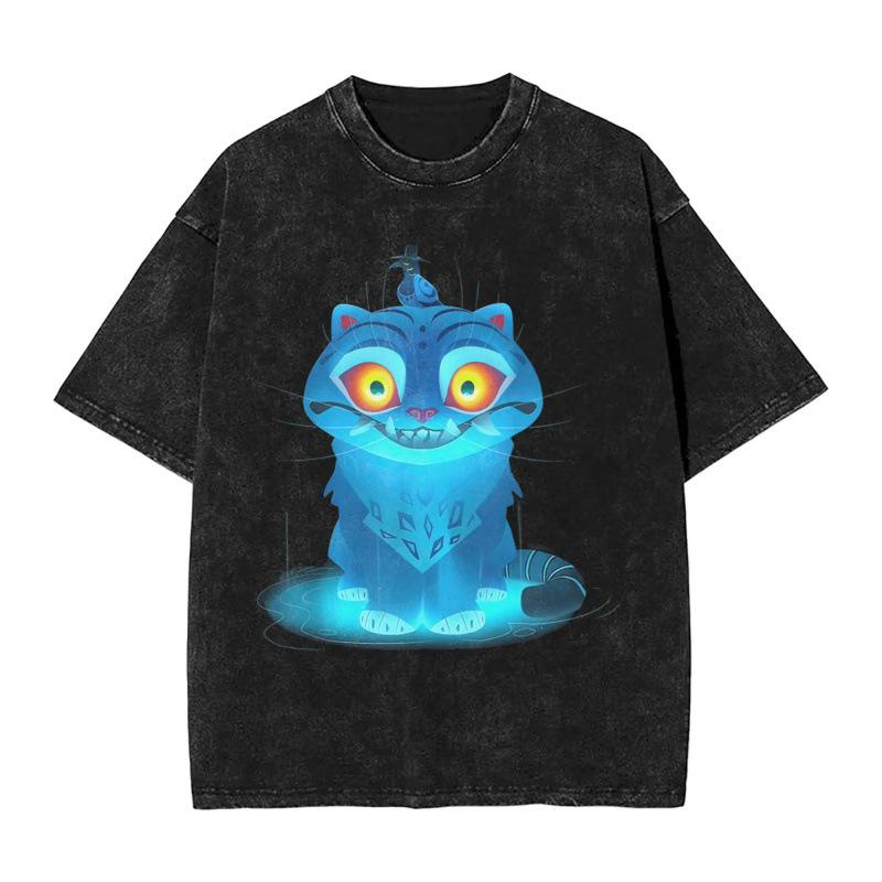 Fashion Women T-Shirt Derpy Tiger Huntrix T-Shirt Kpop Demon Hunters S