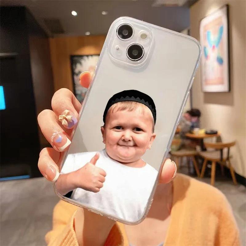 Funny Babaite Hasbulla Phone Case for iPhone 16 15 14 13 12 11 Pro Max Mini SE 7 8 Plus Fundas Cute Transparent Phone Soft Cover