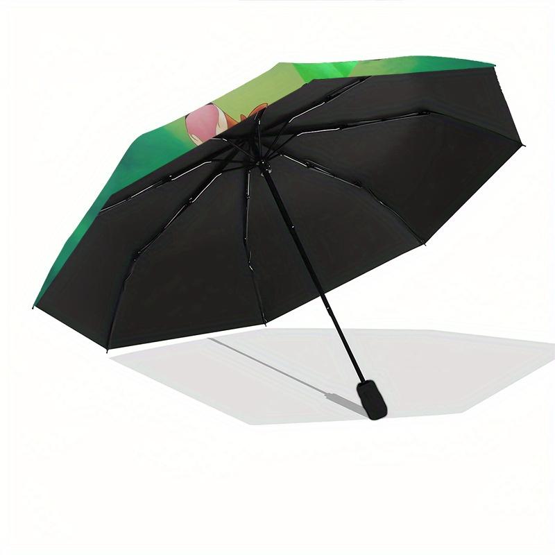 1pc Bambi,Thumper Automatic Folding Umbrella: Compact 8-Bone Design Cartoon Outdoor Travel Companion, Business Umbrella, Christmas Valentine