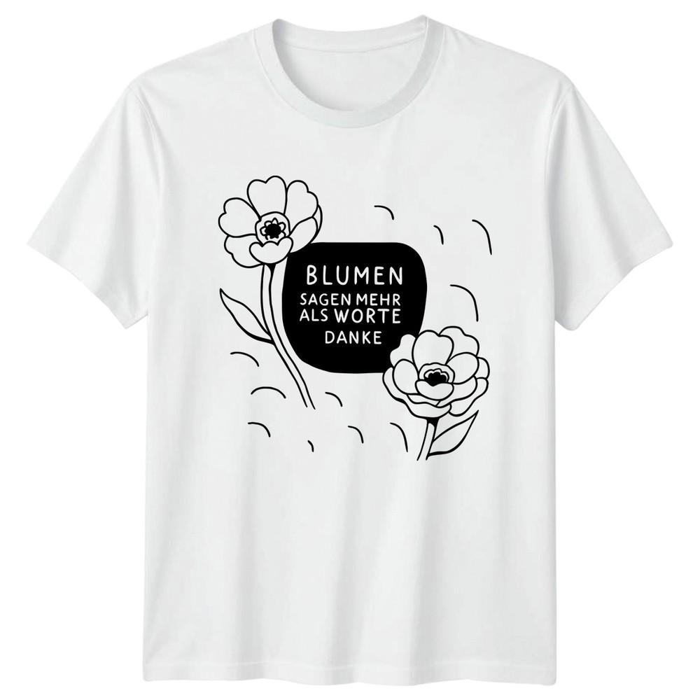 BluUnisex Sagen Mehr Als Worte Unisexs TShirt Appreciation Floral Gift For Her S