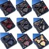 Men's 8-Piece Formal Accessory Set: Bow Tie, Corsage, Brooch, Cufflinks for Weddings.