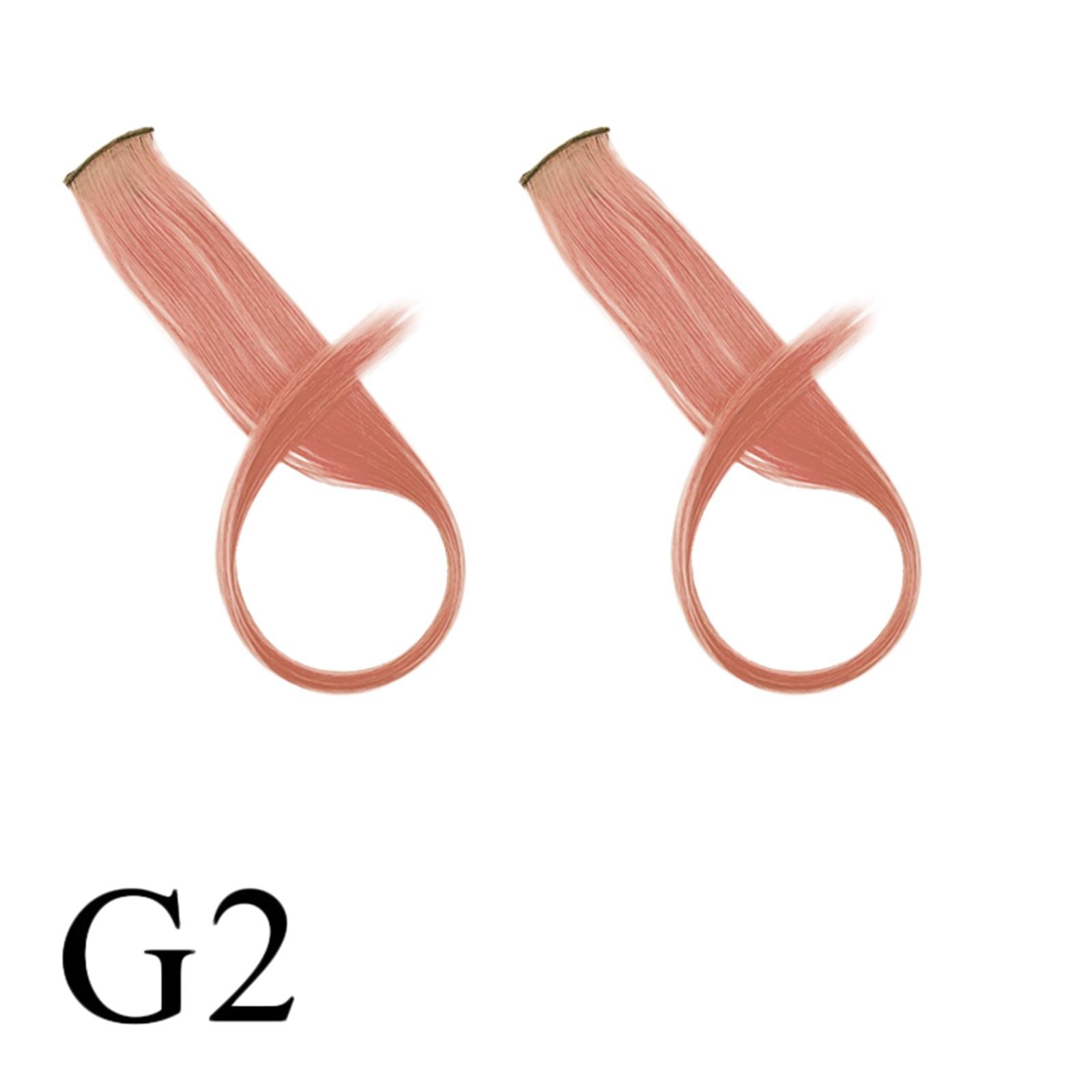 

2 шт. цветные накладные волосы на клипсе 20 дюймов, прямые разноцветные волосы, аксессуары для наращивания волос для девочек, женщин, подарок, вечеринка, парик, шт. One Size