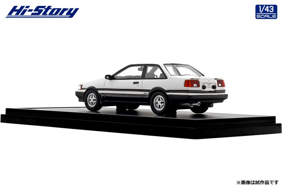 INTERALLIED Hi Story 1/43 Scale Toyota Corolla Levin 2dr GT APEX (1983) High-Tech Two-Tone Finished Model HS522WH
