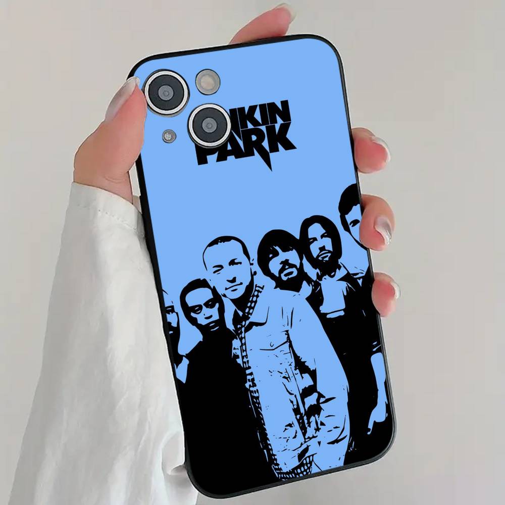 Rock Band L-Linkin Park Phone Case Cool Black Silicone Soft For IPhone 16 15 14 13 12 11 X XR Plus Pro Max Plus