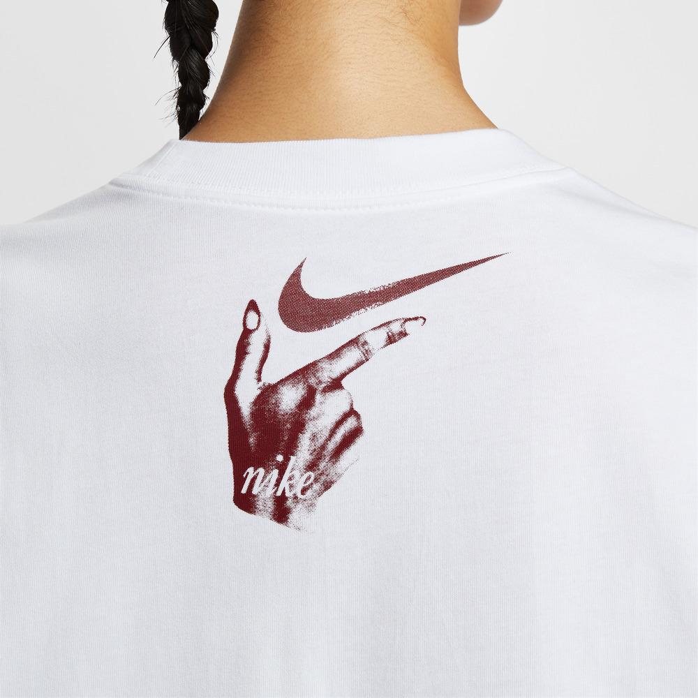 Nike As W Nsw Ls Tee Vday Os Round Neck Pullover Long Sleeve Drop Shoulder T-Shirt Women tops IH7696-100