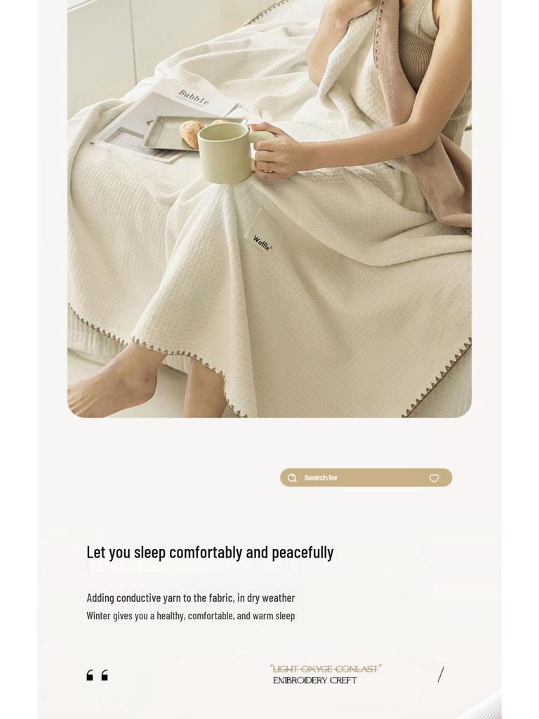 Thickened Coral Fleece Winter Blanket - Warm Office Nap Shawl for Sofa or Bed