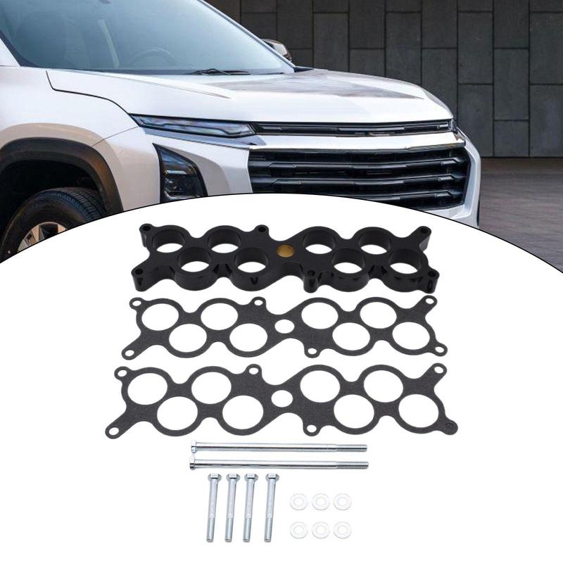 Auto Phenolic Intake Spacer Set Easy Install Metal Intake Manifold Adapter for Ford Mustang 5.0 GT-40