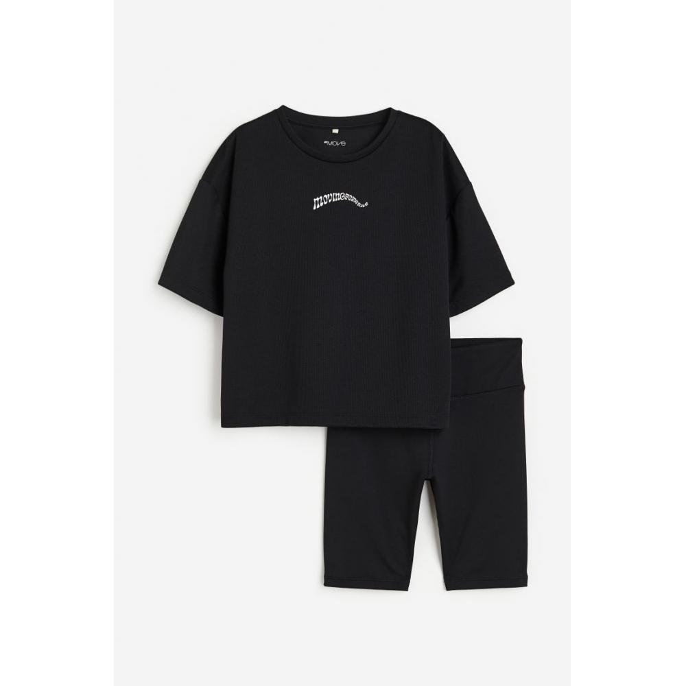 

Комплект из 2 предметов HM DryMove Sport, черный